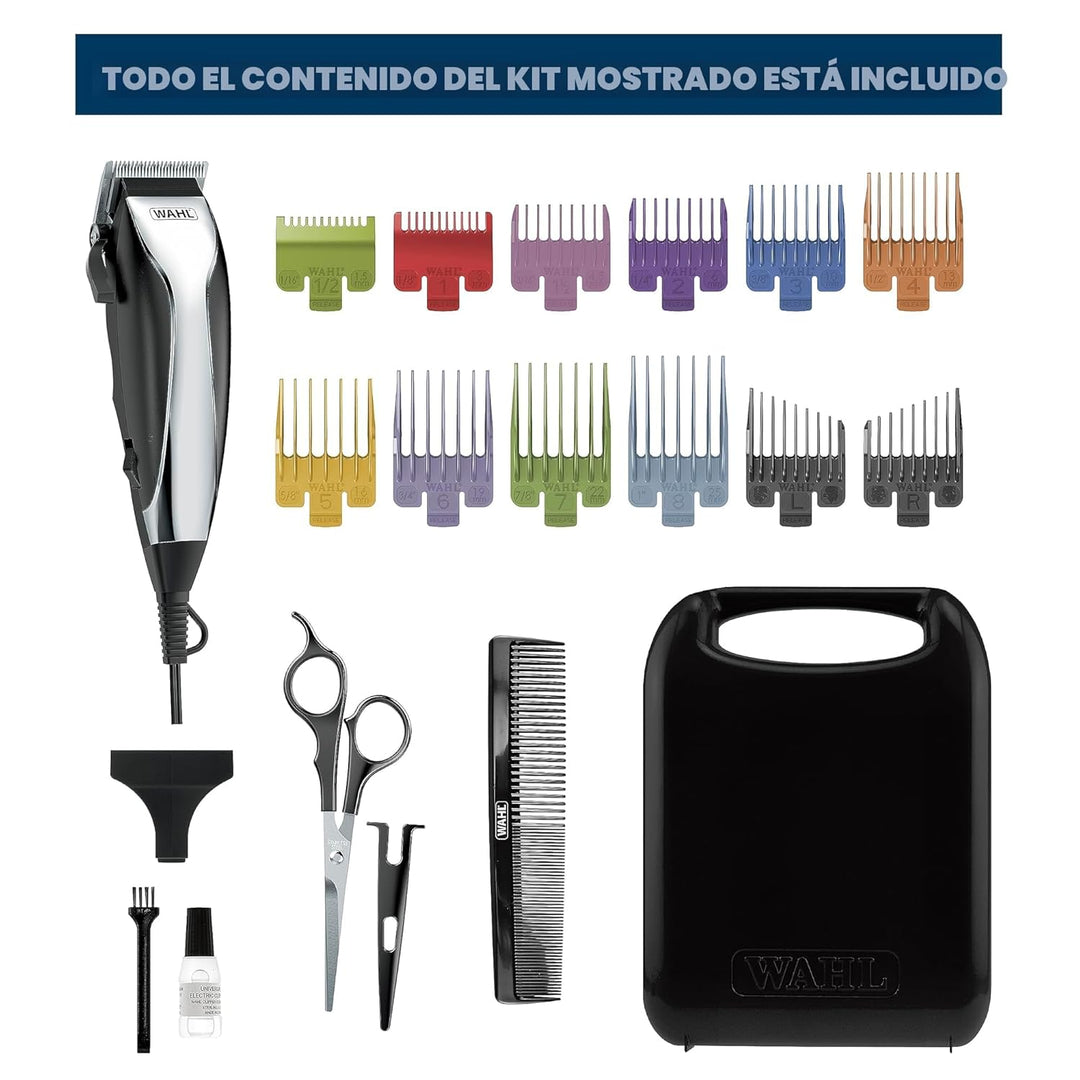 Wahl Kit de cortapelos con cable para el hogar con palanca de adelg...