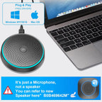 ANSTEN Micrófono USB de conferencia, micrófono omnidireccional de la PC del