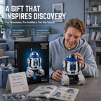 Kit de construcción de robot mecánico galaxia, control remoto y aplicación, juguetes de construcción de robot STEM, compatible con robot Lego, regalos de cumpleaños para el día del padre para