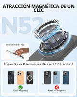 Hichain Cargador magnético portátil para iPhone, cargador magnético...