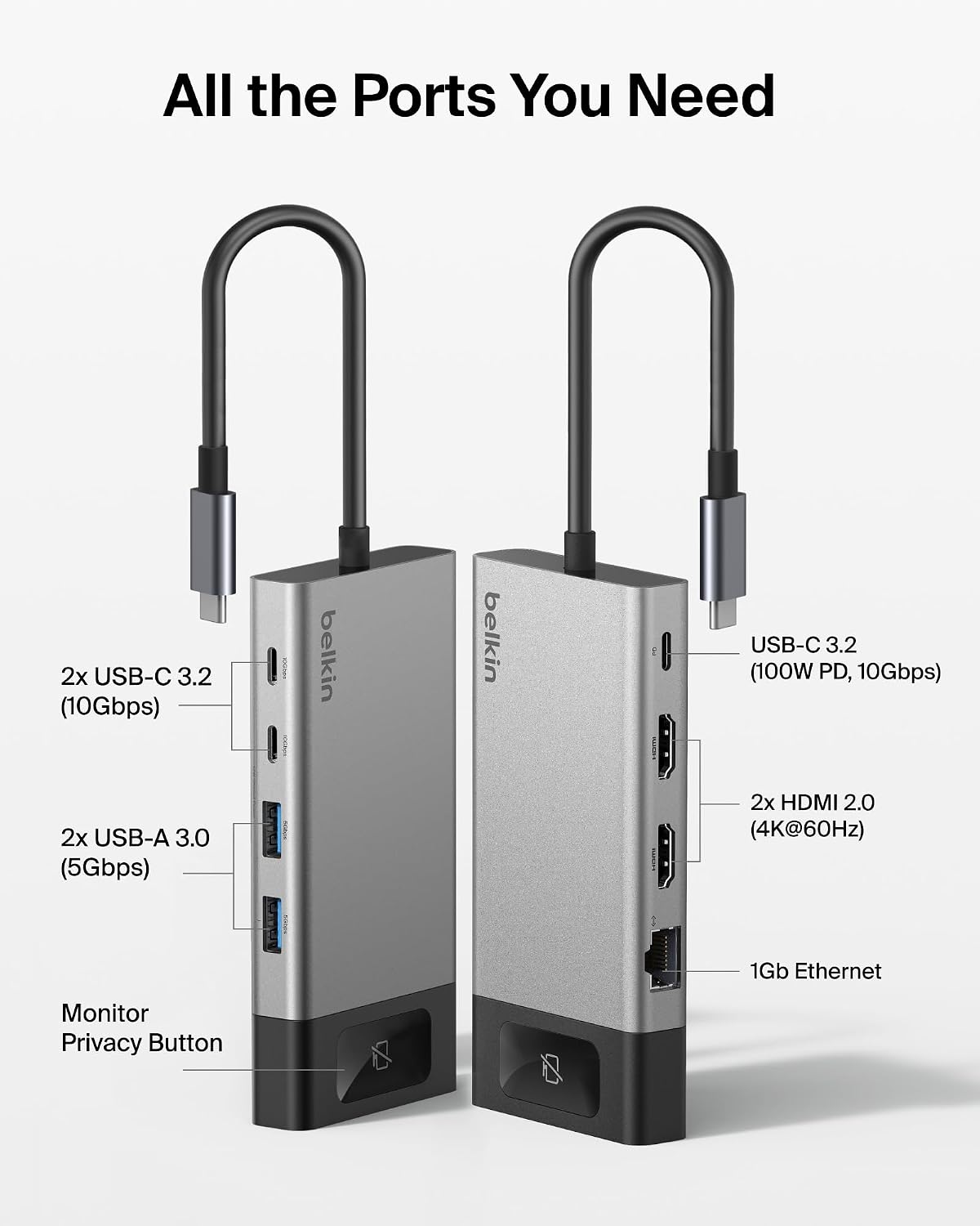 Belkin, INC027dqSGY, hub USB 3.0, alimentado