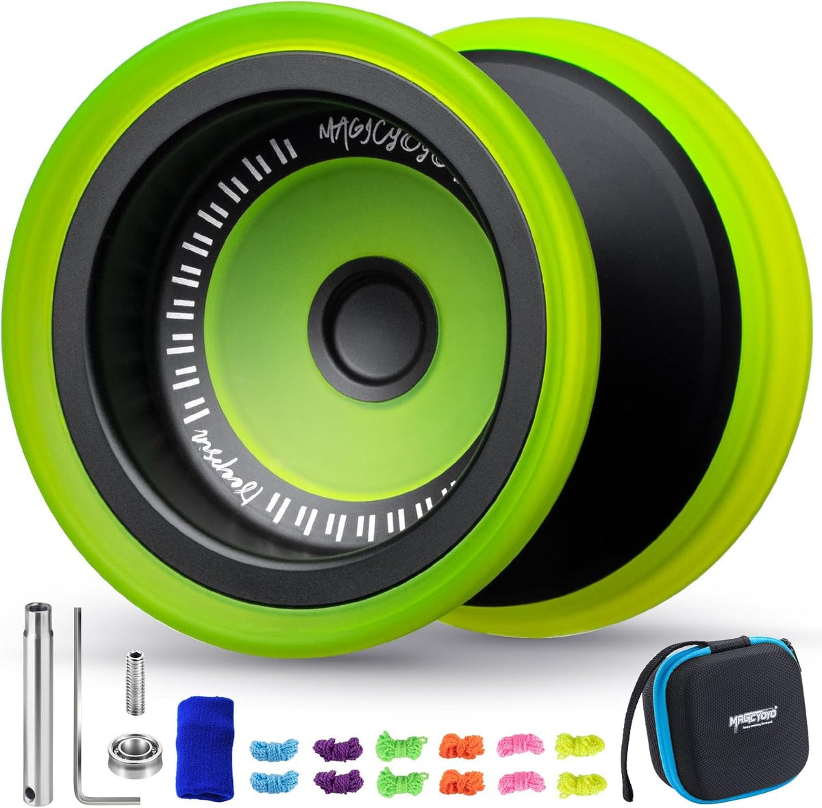 MAGICYOYO V13 DEEPSPIN Yoyo bimaterial para niños de 8 a 12 años, yoyo de