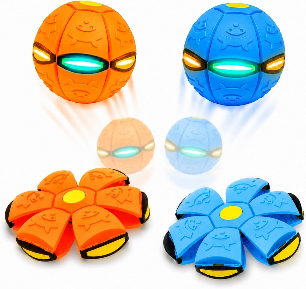Paquete de 2 bolas mágicas emergentes con luces LED, juguete mágico para