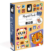 Janod - Magnetibook - Juego de Caras Magnéticas de Animales - Multicolor