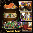 INSOON Lavender Cottage House Building Set con Lights para Adults Teens 12+