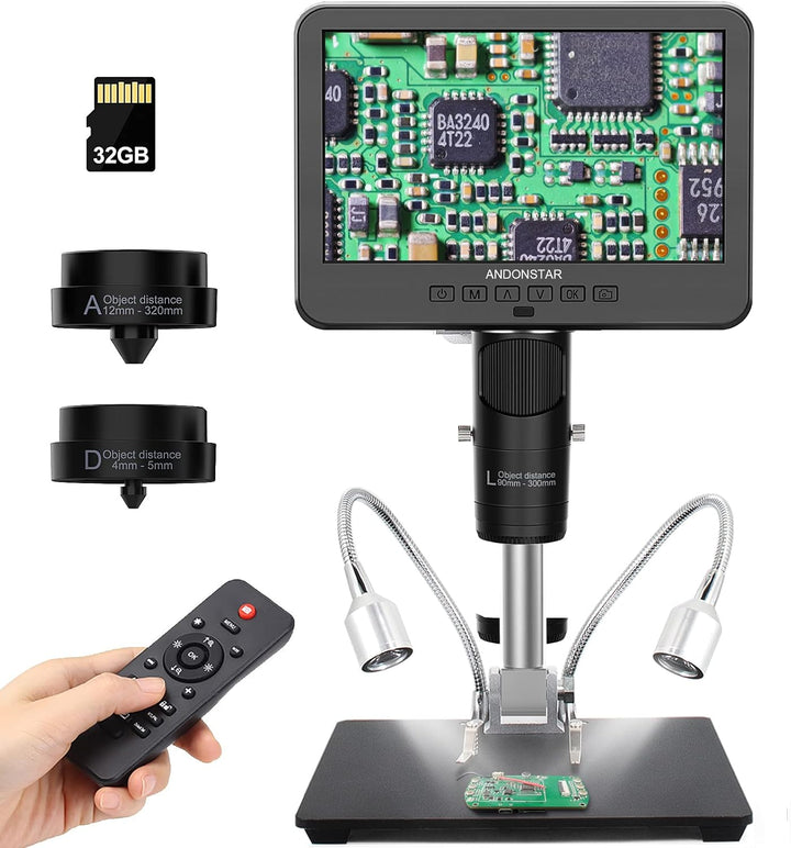Andonstar AD246S-M - Microscopio digital HDMI 2000x para