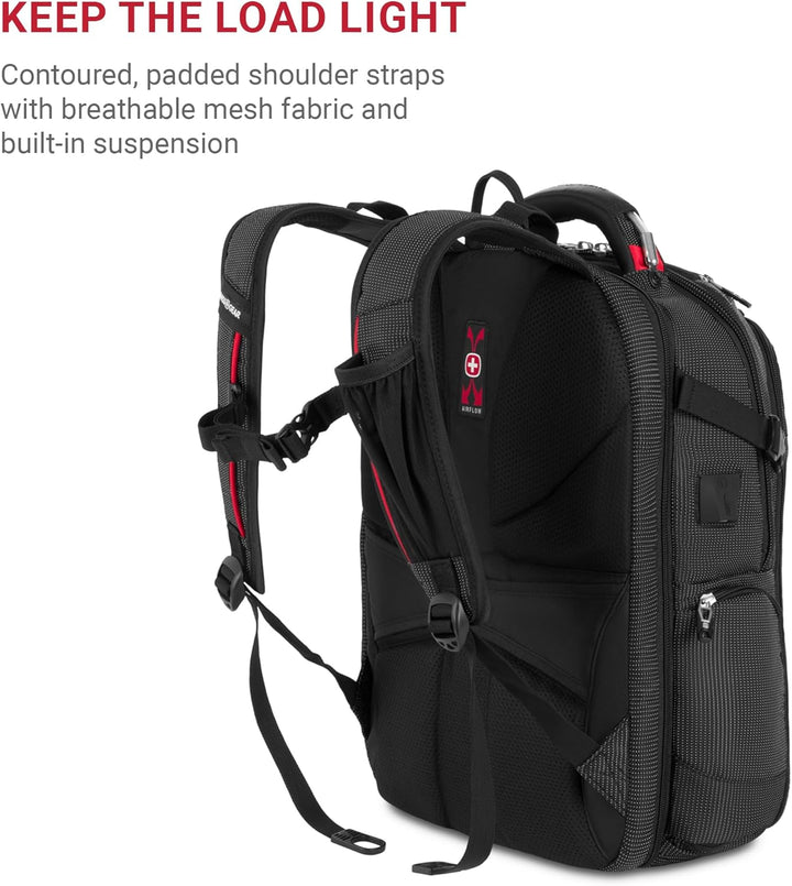 SwissGear - Mochila con compartimiento para laptop y puerto USB ser...
