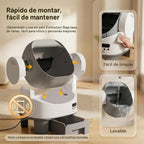 WARCAT Caja de arena automática, parte superior abierta, cerradura para