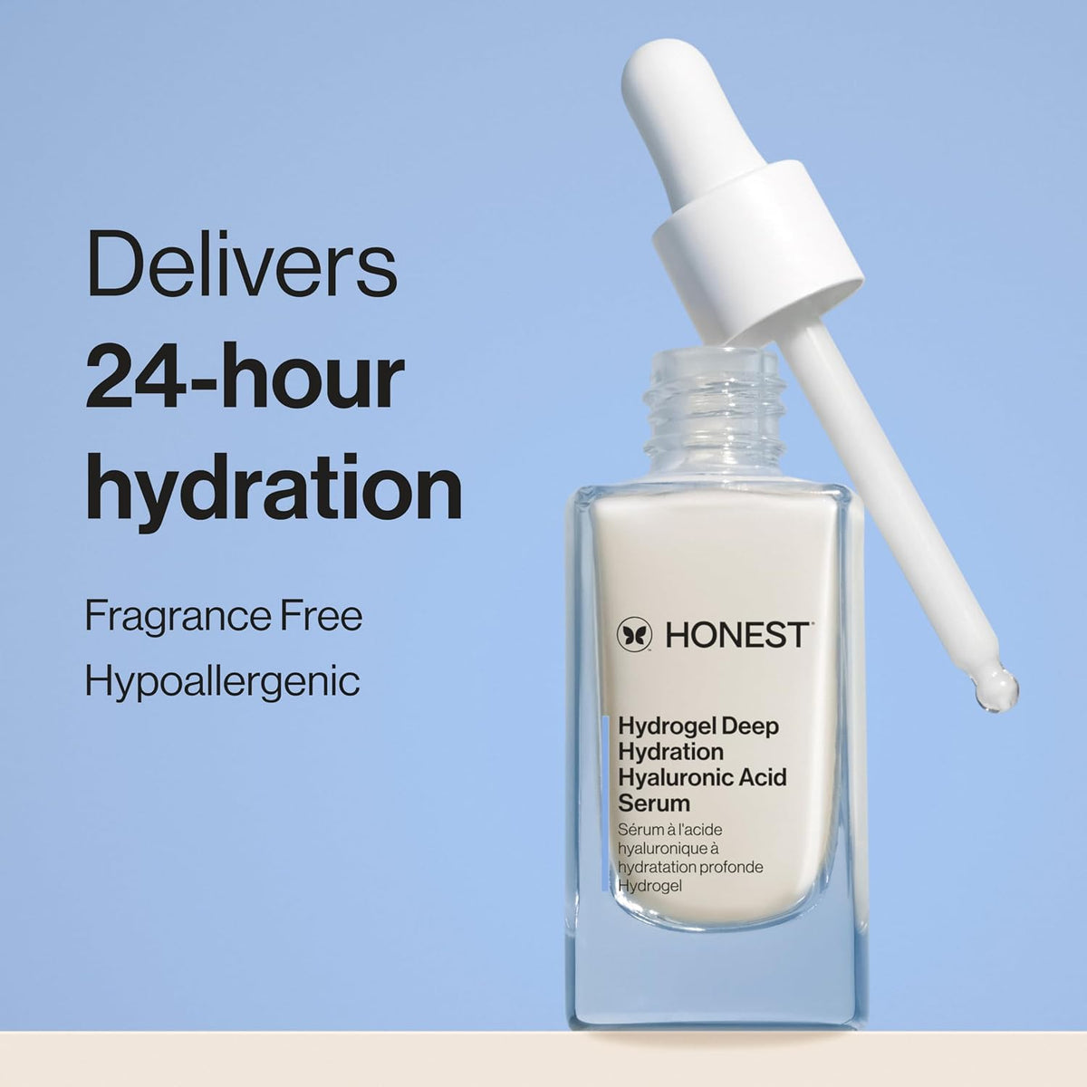Honest Beauty Hydrogel - Suero de ácido hialurónico de hidratación...