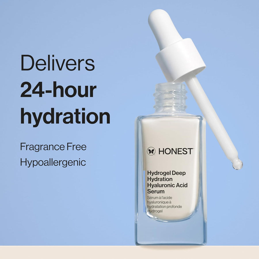 Honest Beauty Hydrogel - Suero de ácido hialurónico de hidratación...