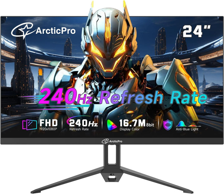 ArcticPro - Monitor Gmaing de 24 pulgadas y 240 Hz, monitor FHD 108...