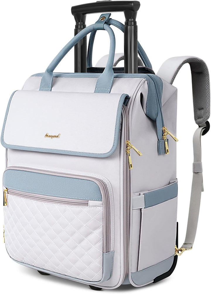 Mochila rodante Arcoyard para mujeres, mochila rodante para portáti...