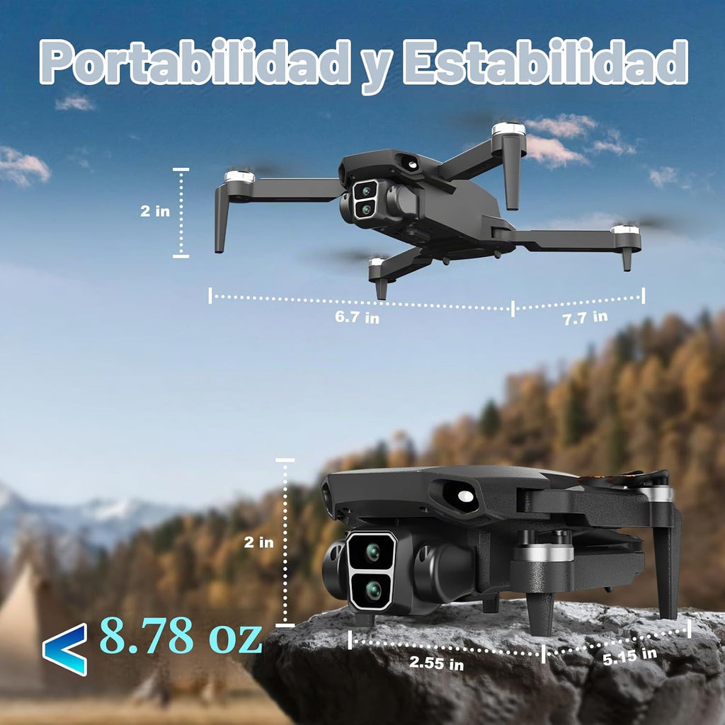 Dron con cámara para adultos, drones de motor sin escobillas para niños