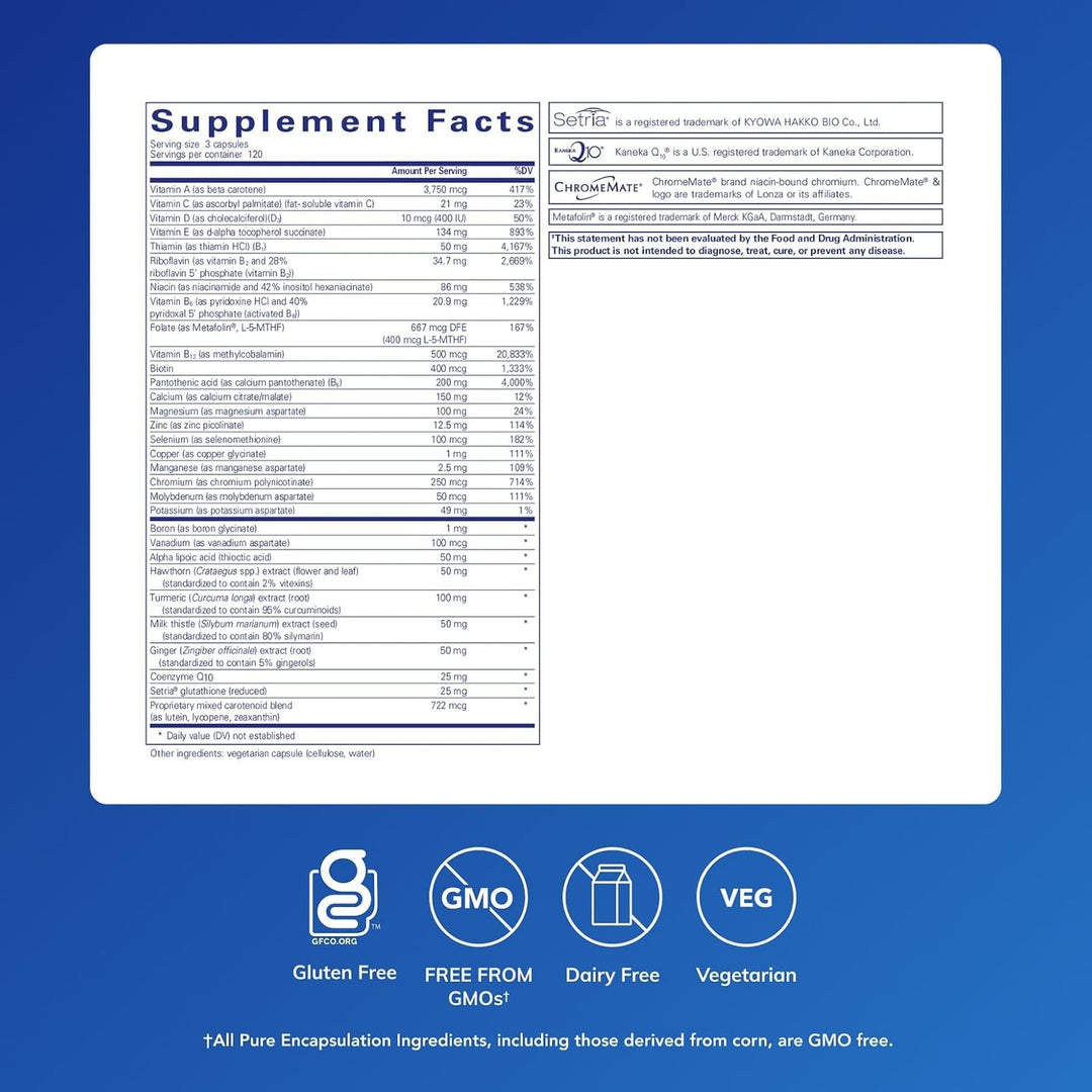 Pure Encapsulations - UltraNutrient - Complejo multivitamínico\/min...