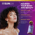SUNUV Biotina 10,000 mcg | Colágeno | Queratina - 80,000 mcg Vitami...