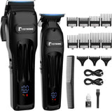 BESTBOMG® Cortapelos profesional para hombres, juego de cortapelos...