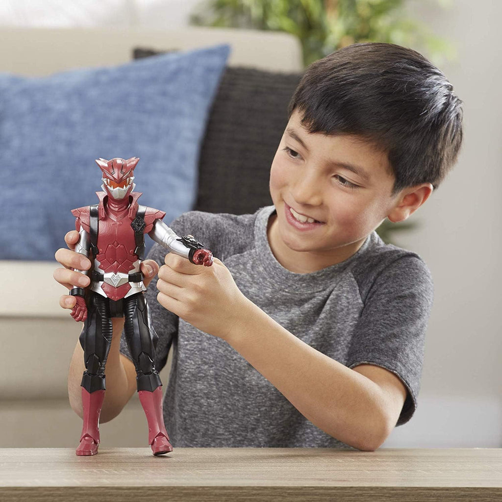 Power Rangers Mighty Morphin Red Ranger - Figura de acción de 12 pulgadas inspirada en el programa de televisión clásico, con accesorio de espada de poder