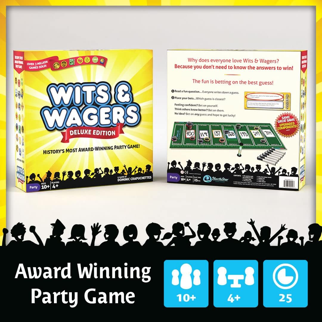 Wits & Wagers Juego de mesa, edición de lujo, Multi Color