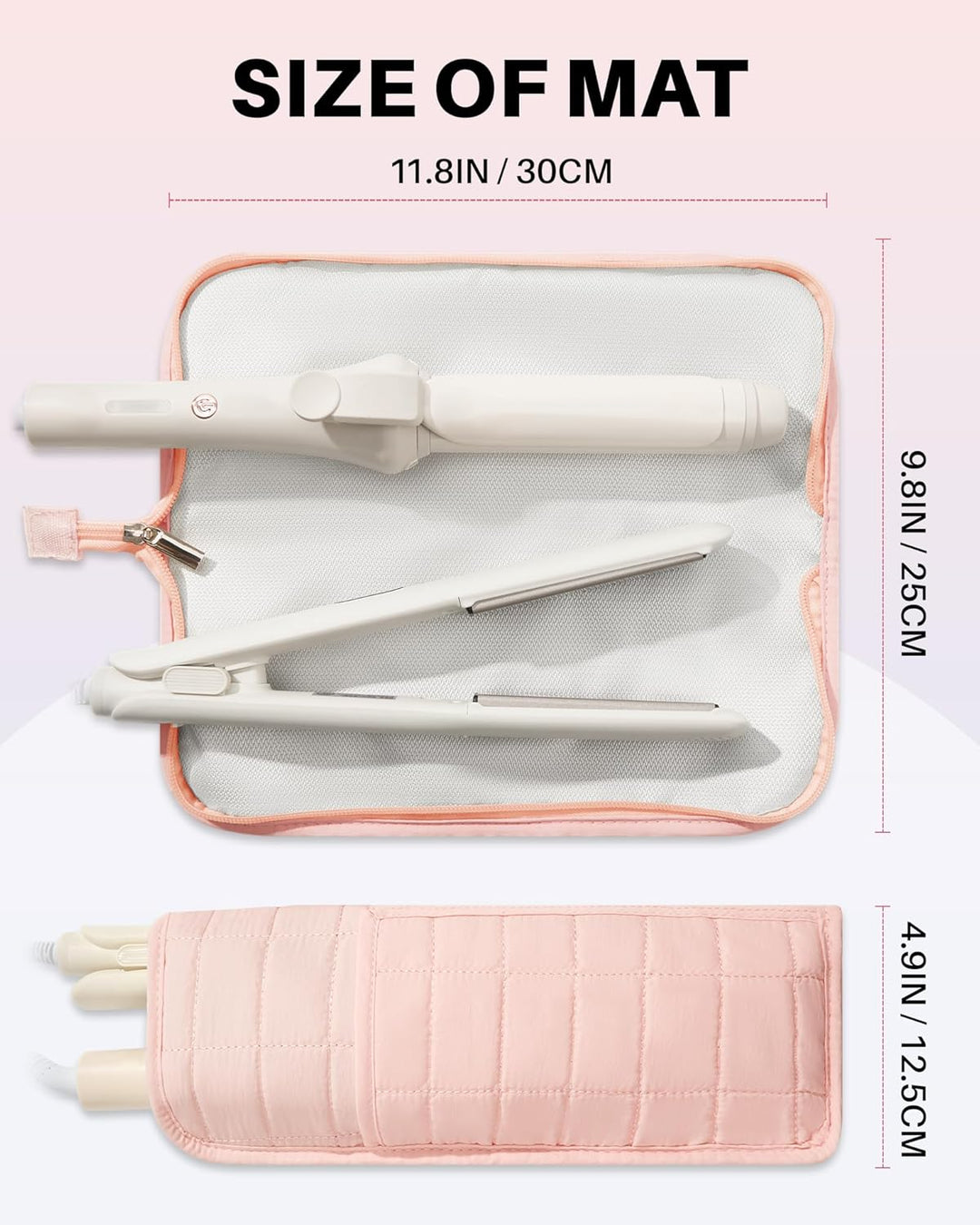 Noldena Hot Tools - Estuche de viaje con bolsa resistente al calor,...