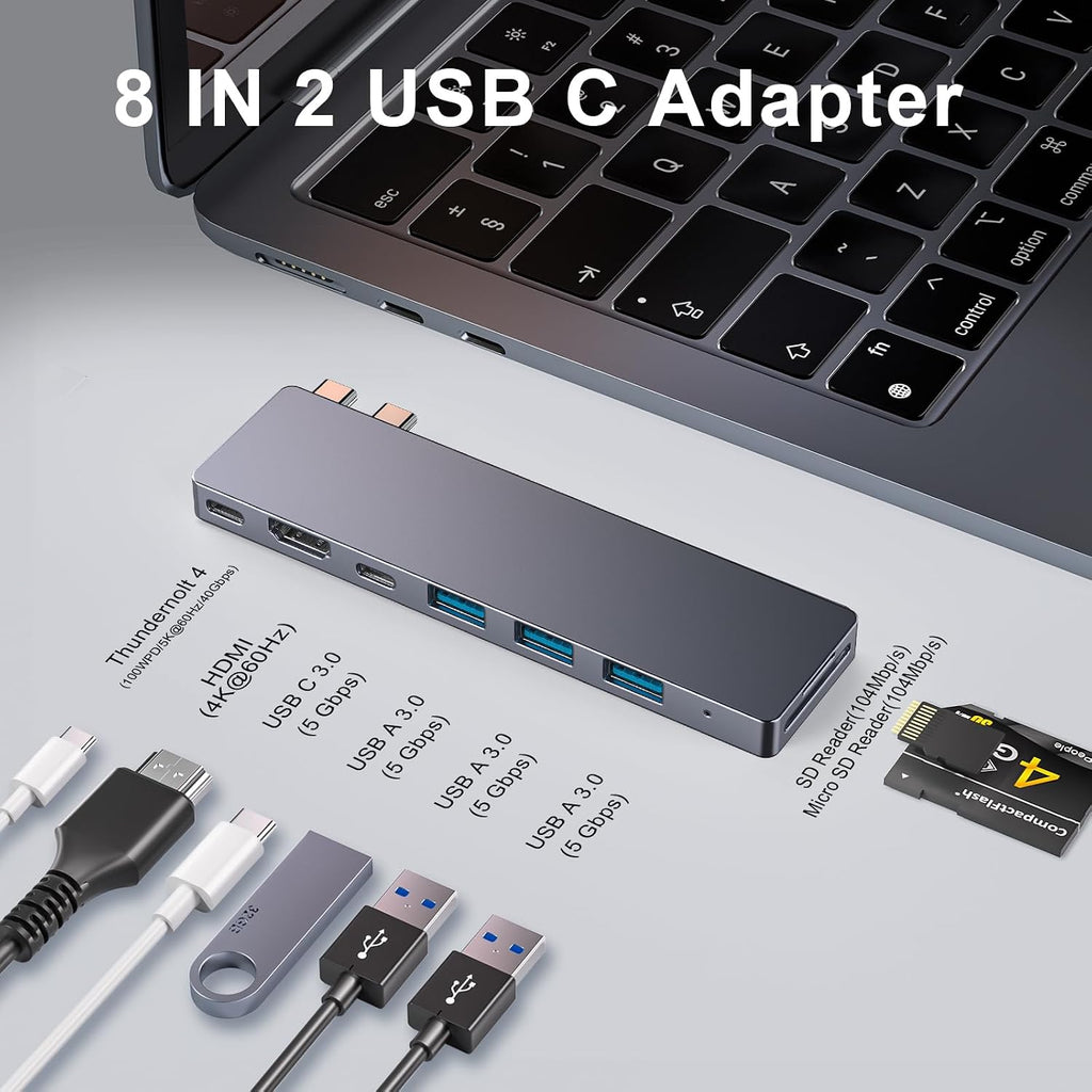 ZanBix, 9820-GRY, hub USB 8