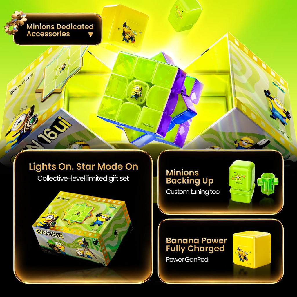 GAN Minions 16 ui Smart Speed Cube con IA Insights Regalo para amantes de