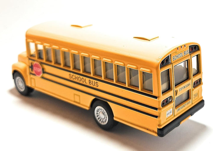 KiNSMART KiNSFUN Autobús escolar amarillo de 5 pulgadas