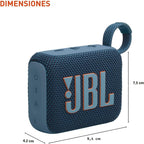 JBL Go 4 - Altavoz Bluetooth ultraportátil - Azul