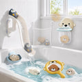 Set de Juguetes de Baño No-Hole Otter para Niños 1-3, Libre de BPA, 11 Piezas