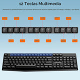 memzuoix Combo de teclado y mouse inalámbricos, juego ergonómico de...