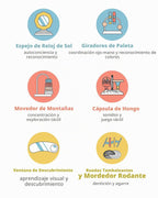 Skip Hop Discoverosity - Centro de actividades de 3 etapas inspirado en Montessori y mesa de juego para bebés a partir de 4 meses