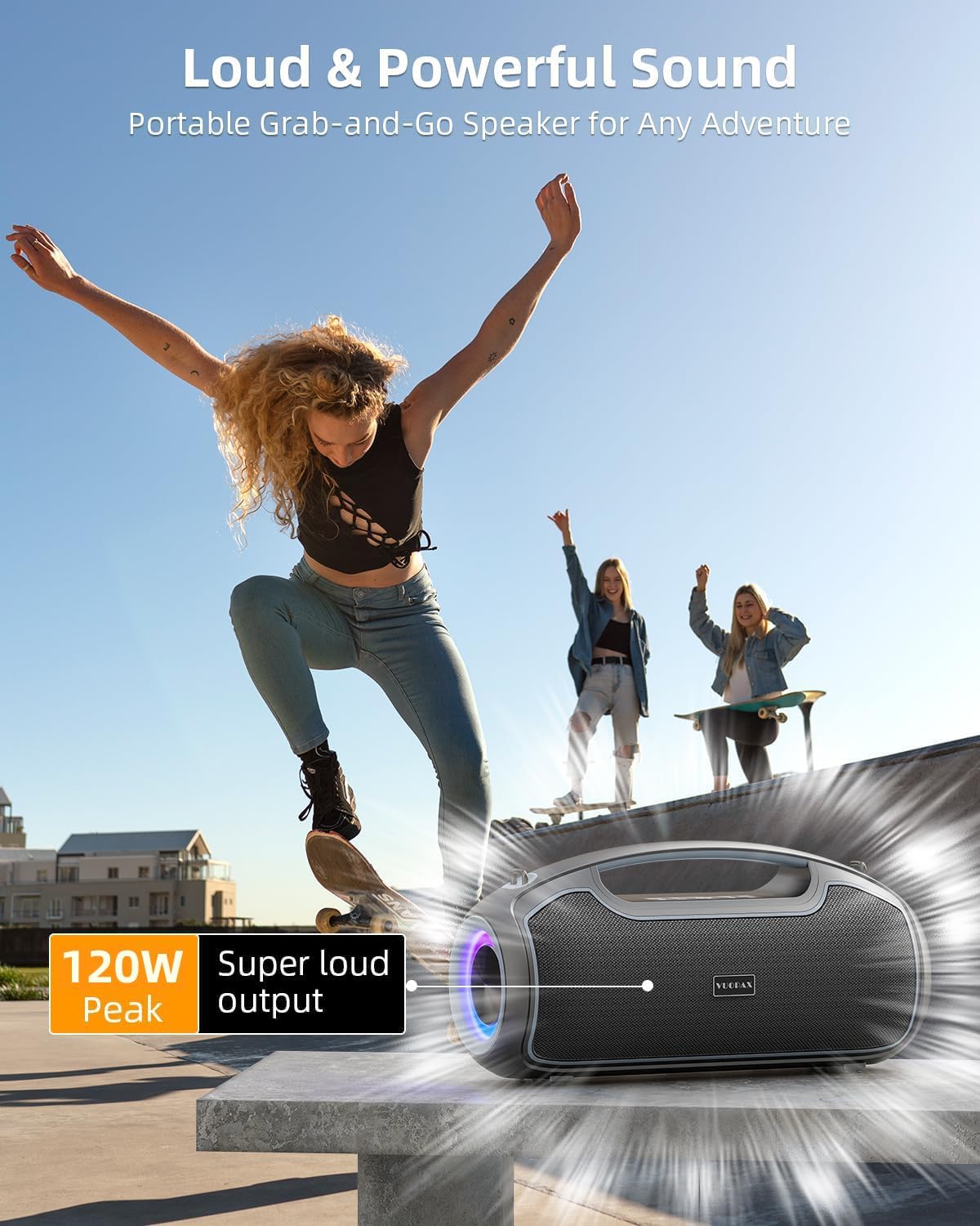 VUOPAX Altavoces Bluetooth portátiles inalámbricos de actualización...