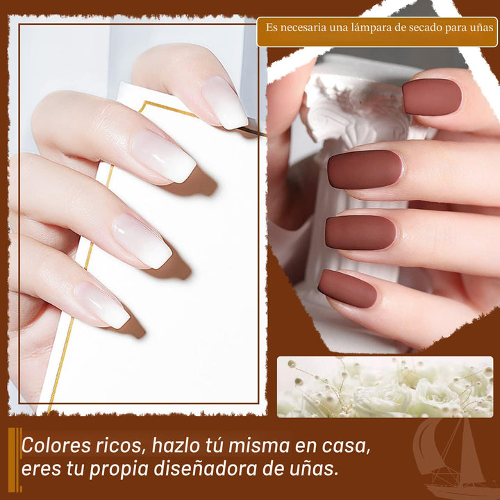 JODSONE - Juego de 100 esmaltes de uñas de gel (5 ml cada uno) con...