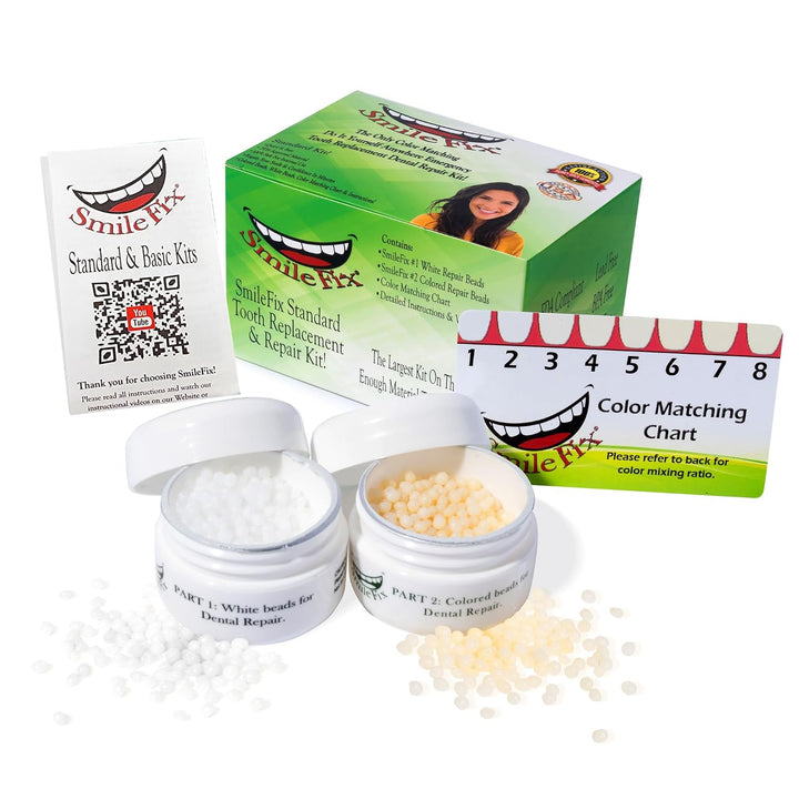 SmileFix Kit de reparación dental estándar - Compuesto de coloració...