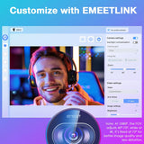EMEET Cámara web S600 4K con trípode para transmisión, sensor Sony...