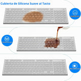 GALENMORO - Teclado y mouse inalámbricos, silencioso y silencioso c...