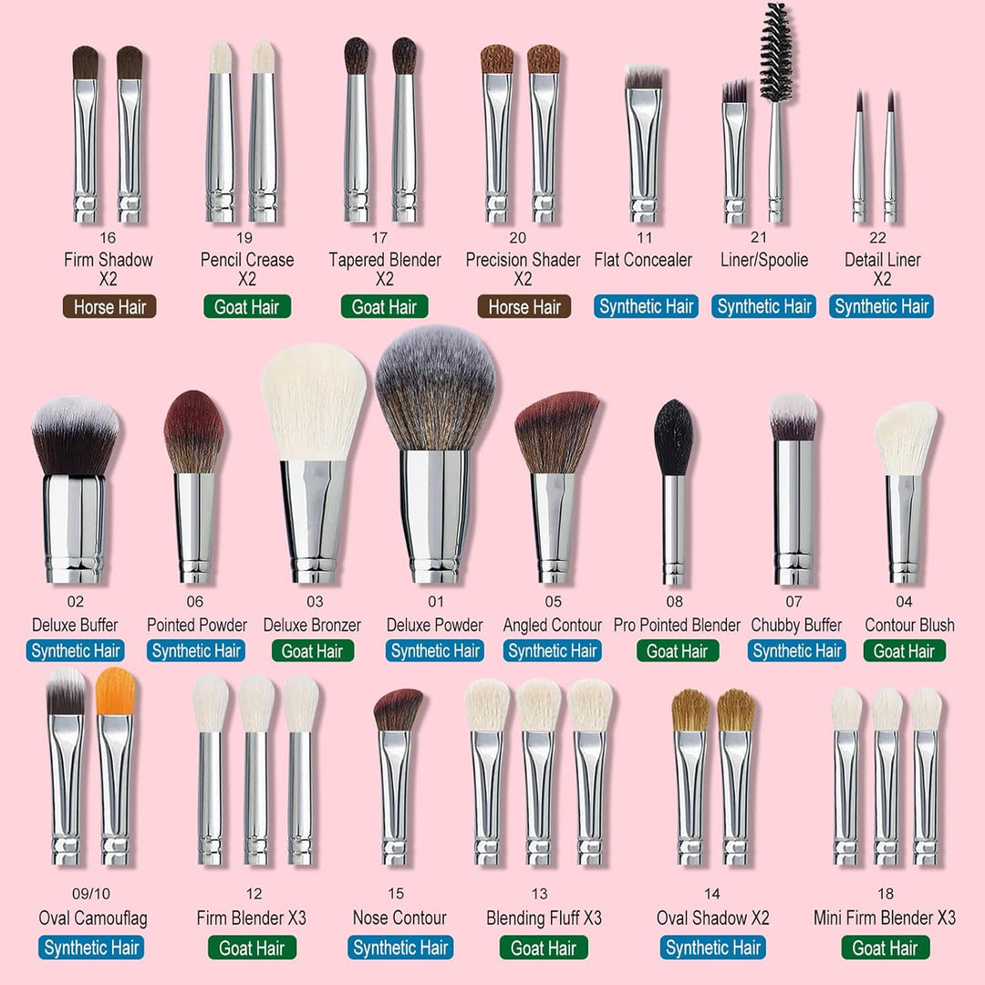 Bueart Design Pro maquillaje Artista 34Pcs Juego de brochas de maqu...