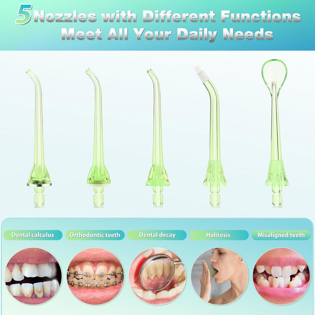 TOVENDOR Selección dental eléctrica de los dientes del hilo dental del agua, Xgreen