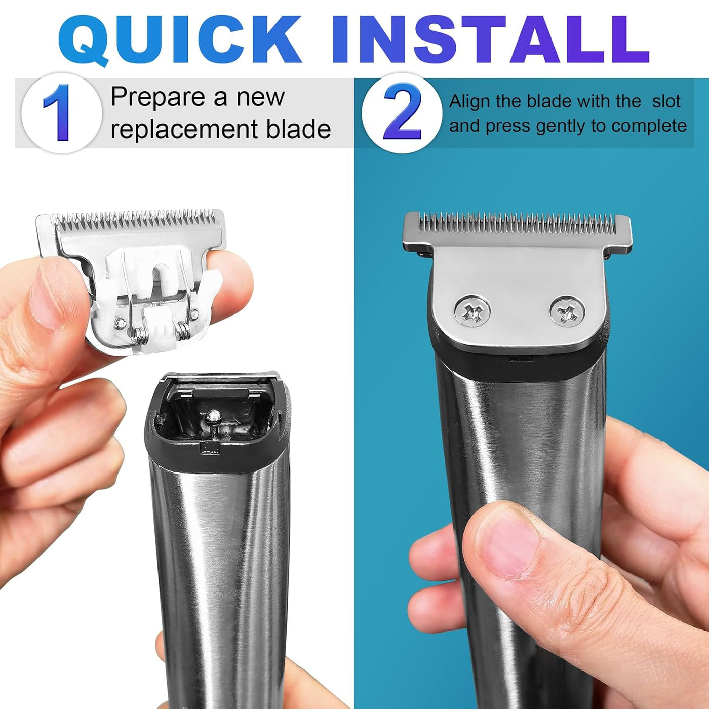 Cuchilla de repuesto desmontable T-Blade compatible con recortadora...