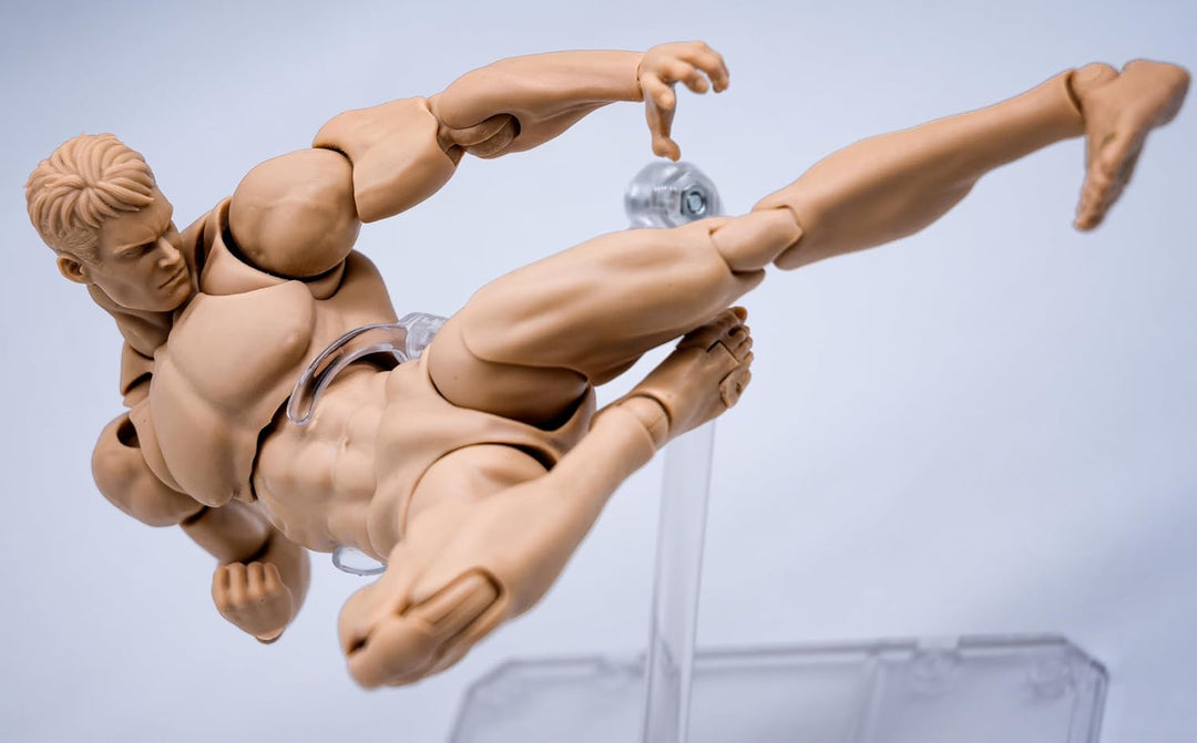 Fremego Figura de acción masculina a escala 1\/12, figura muscular...