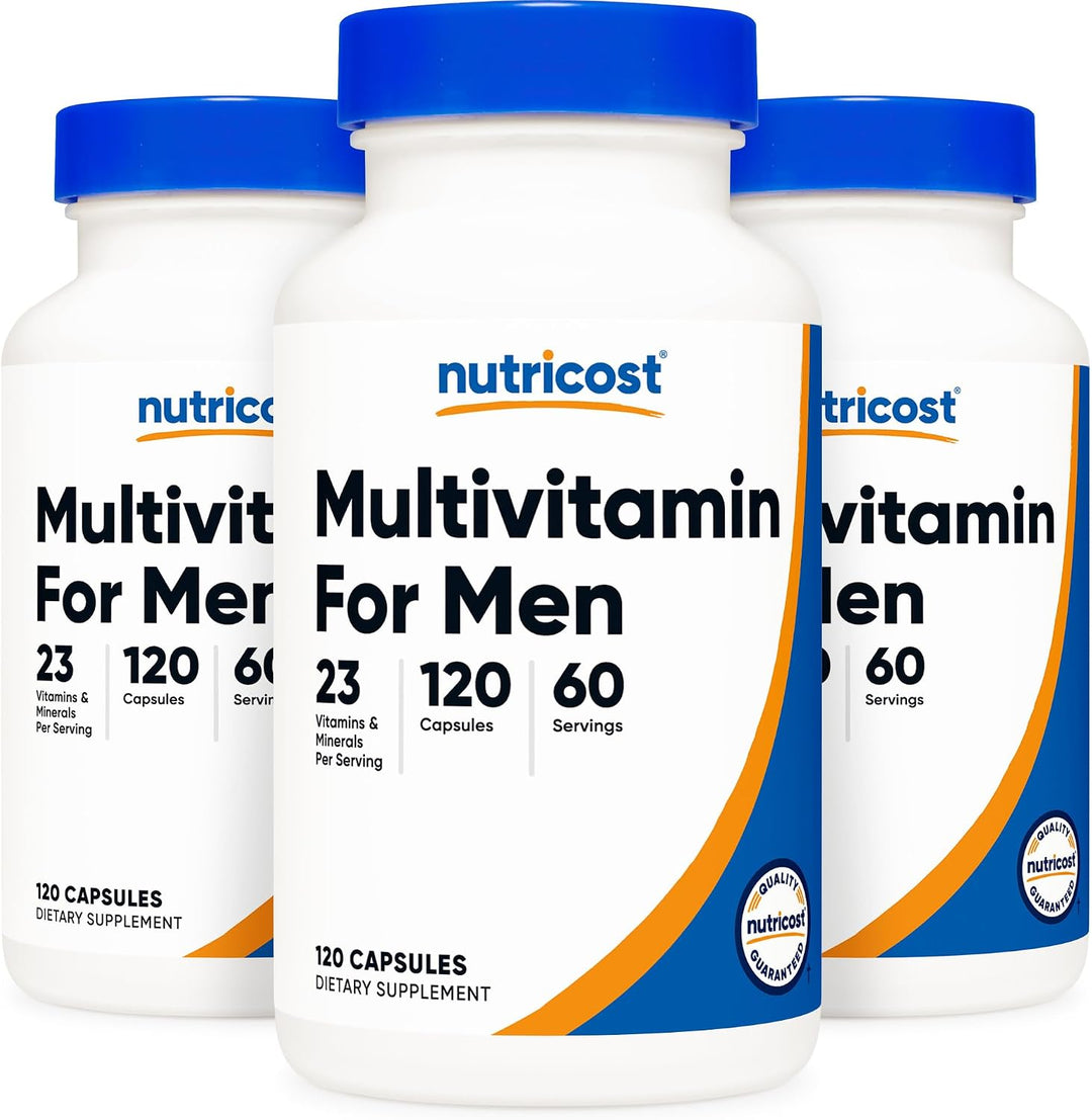 Nutricost Multivitamínico para Hombres 120 Cápsulas (3 Botellas) -...