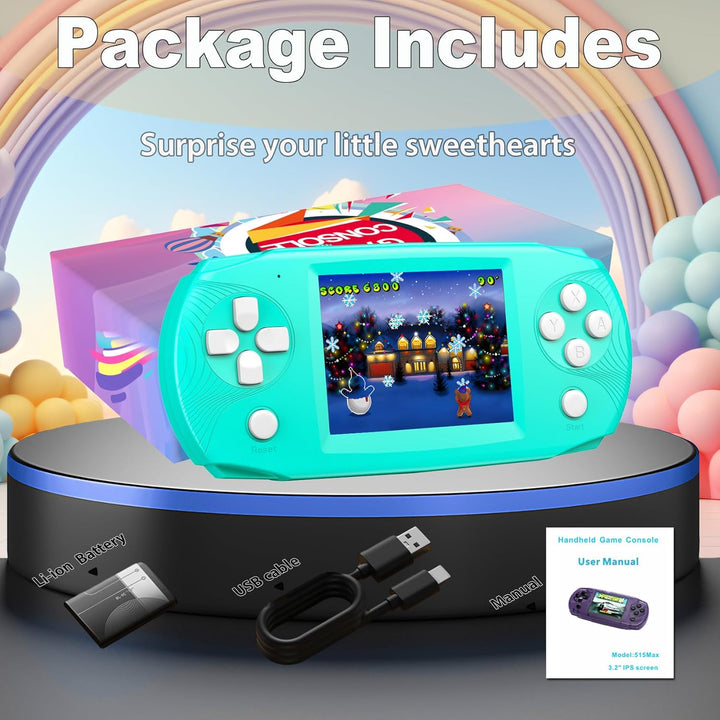 Great Boy Juegos de mano de 32 bits para niños con 139 videojuegos,...
