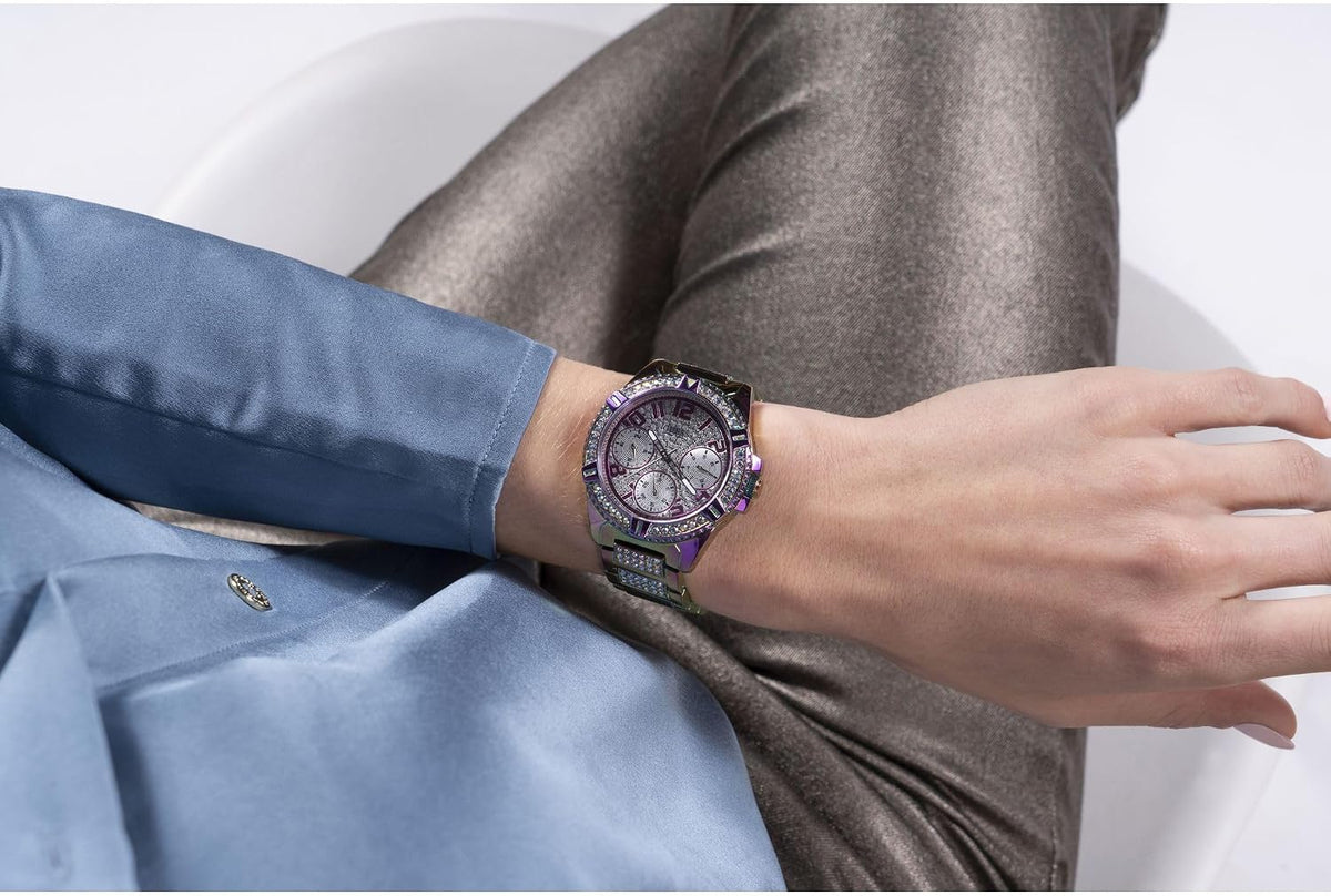 GUESS Mujer | Reloj Analógico Trend | Caja de Acero Inoxidable | Brazalete de Acero Inoxidable | Resistencia al Agua 50M