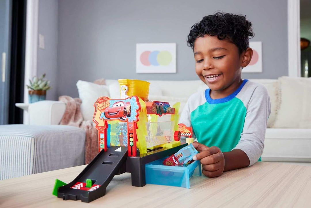 Mattel Disney Pixar Cars - Juego de lavado de autos con