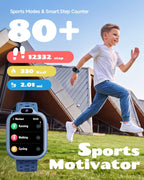 BIGGERFIVE Reloj inteligente para niños, reloj de fitness de 1.8 pies