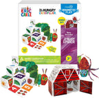 CreateOn Eric Carle La oruga muy hambrienta y araña muy ocupada juego de juego de construcción magnético, juguetes de construcción magnéticos, educativos, herramientas STEM y Montessori, azulejos