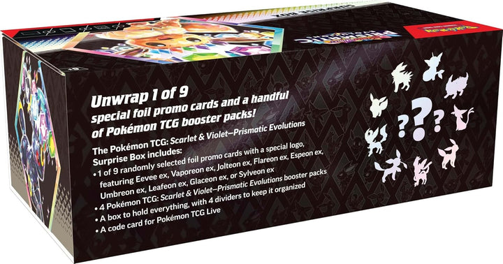 Pokemon TCG Scarlet &amp; Violet 8.5 Evoluciones prismáticas Caja s...