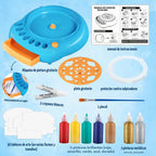 Spin Art Machine para Niños, Kit de Pintura Giratoria para Manualidades, Regalo para 6+