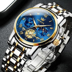 OLEVS Reloj para Hombres Clásico de Negocios en Acero Inoxidable Reloj para Hombre