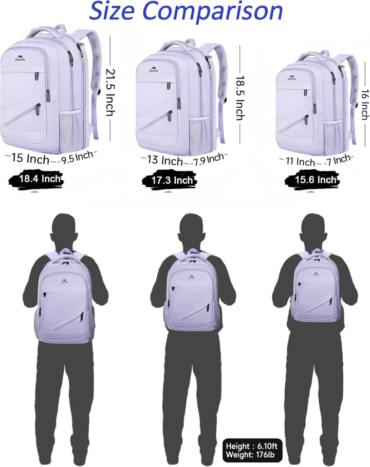 MATEIN Mochila grande para laptop de 17 pulgadas para mujer, mochil...