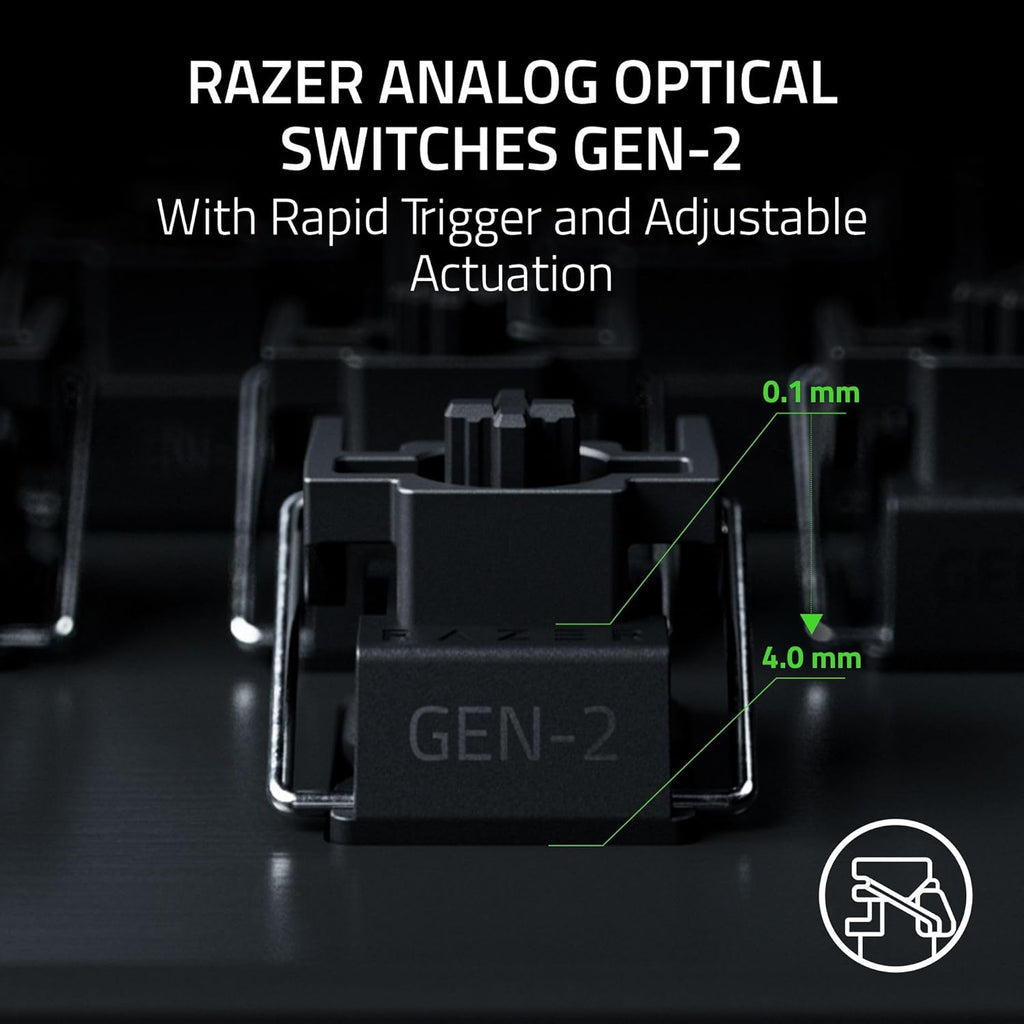 Razer Huntsman V3 TKL 8KHz - Teclado analógico óptico para juegos de